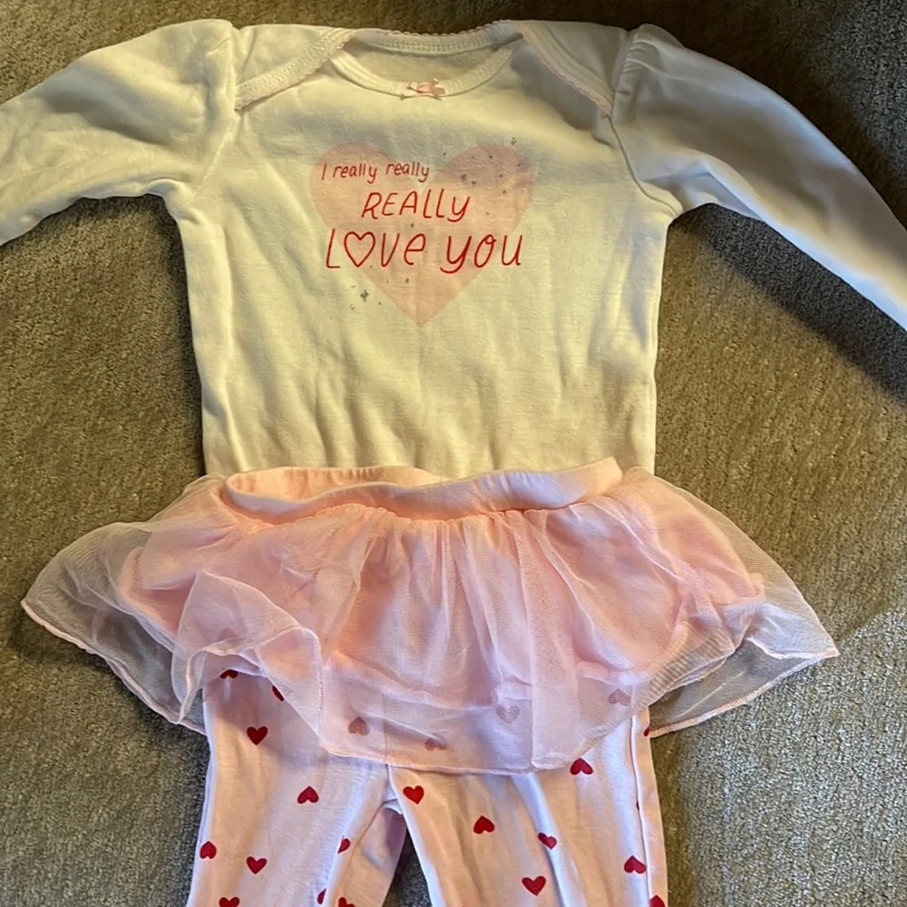 Carter's Pink and White Kids Matching Set